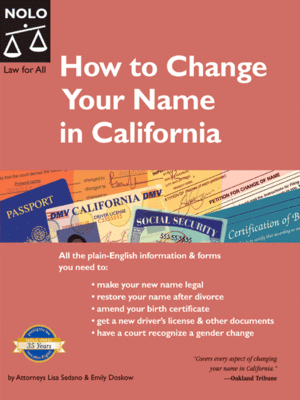 cover image of How to Change Your Name in California